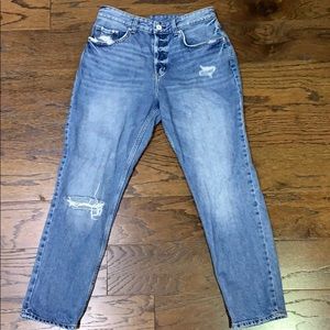 H&M mom style ripped jeans.